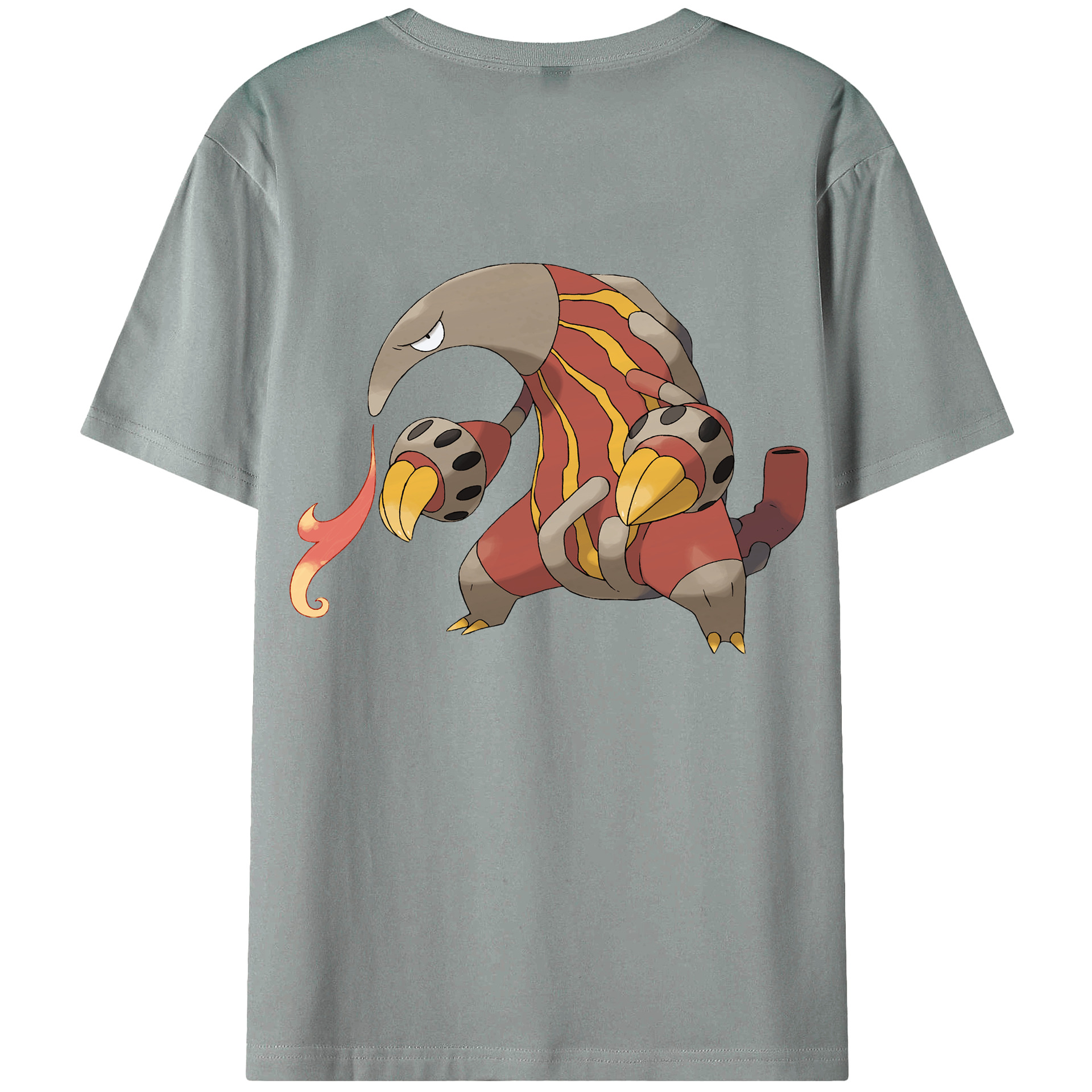 （画像用） ポケットモンスター Pokémon 綿100％ メンズ半袖Tシャツ（バックプリント） 通気性